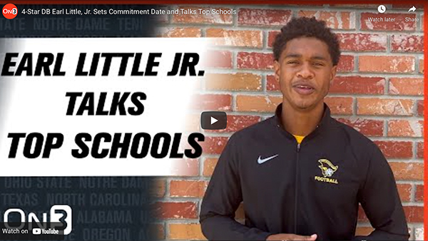 4-Star DB Earl Little, Jr. Sets Commitment Date and Talks Top Schools